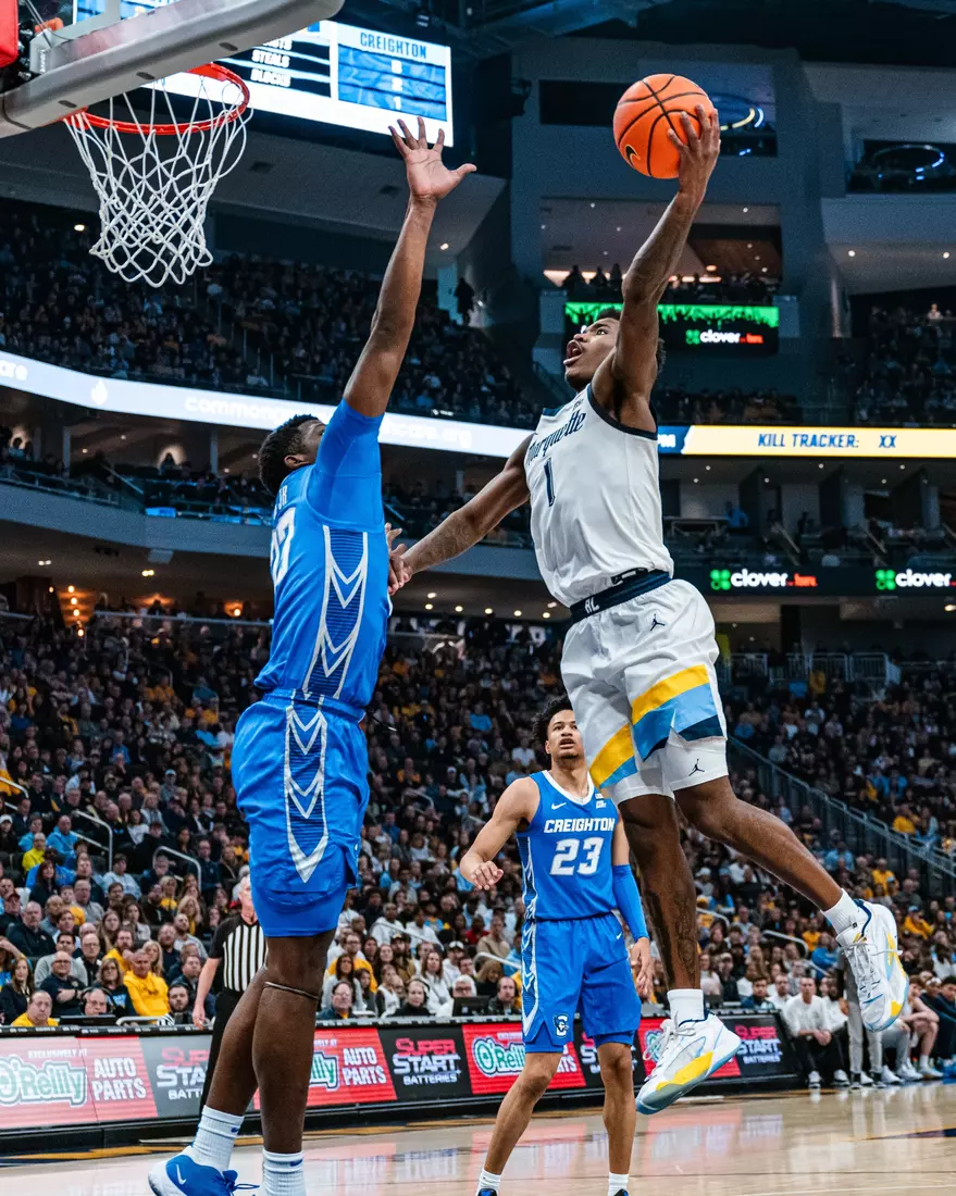 No. 10 Marquette Men's Basketball Defeats No. 22 Creighton 72-67 on December 30th, 2023 at Fisrev Forum in Milwaukee, WI