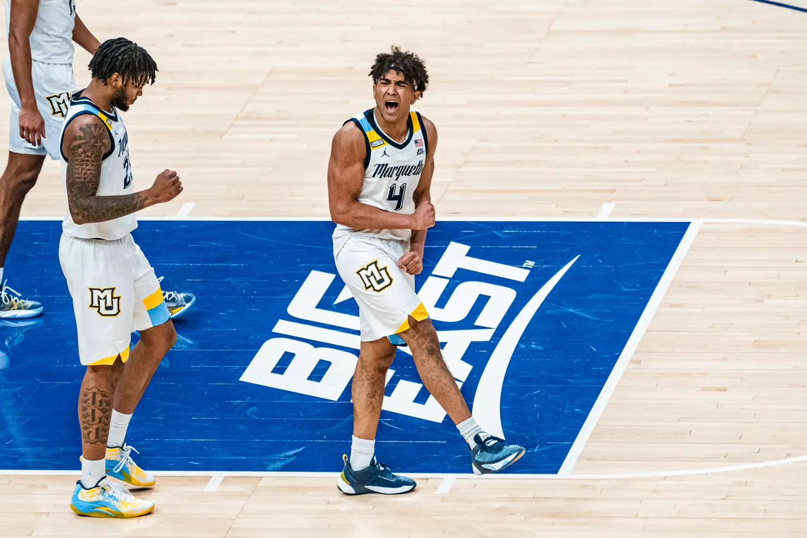 No. 10 Marquette Men's Basketball Defeats No. 22 Creighton 72-67 on December 30th, 2023 at Fisrev Forum in Milwaukee, WI