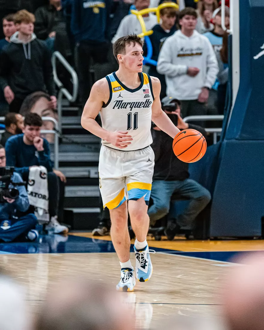 No. 10 Marquette Men's Basketball Defeats No. 22 Creighton 72-67 on December 30th, 2023 at Fisrev Forum in Milwaukee, WI