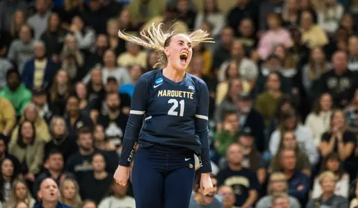 Marquette women's volleyball NCAA Second Round at Purdue (12/1/2023)
