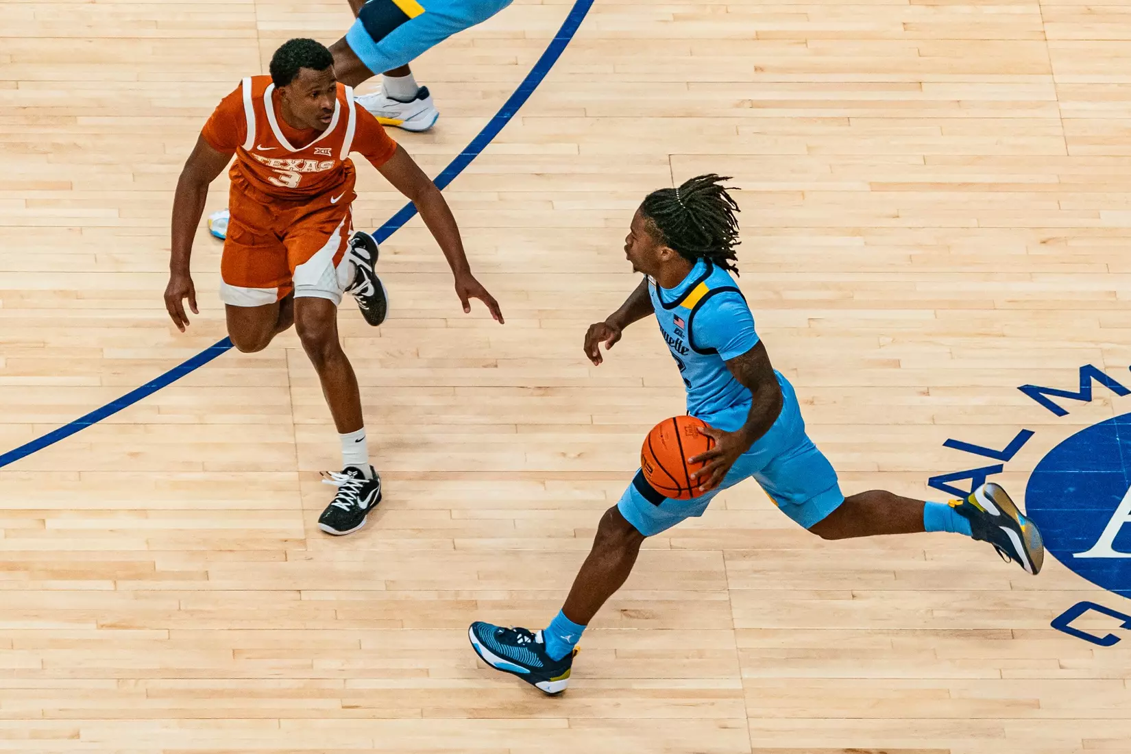 #8 Marquette Basketball defeats University of Texas 86-65 at Fiserv Forum on Wednesday December 6, 2023 in Milwaukee, WI.