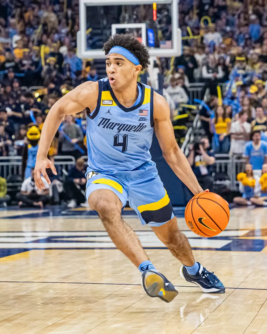 #8 Marquette Basketball defeats University of Texas 86-65 at Fiserv Forum on Wednesday December 6, 2023 in Milwaukee, WI.
