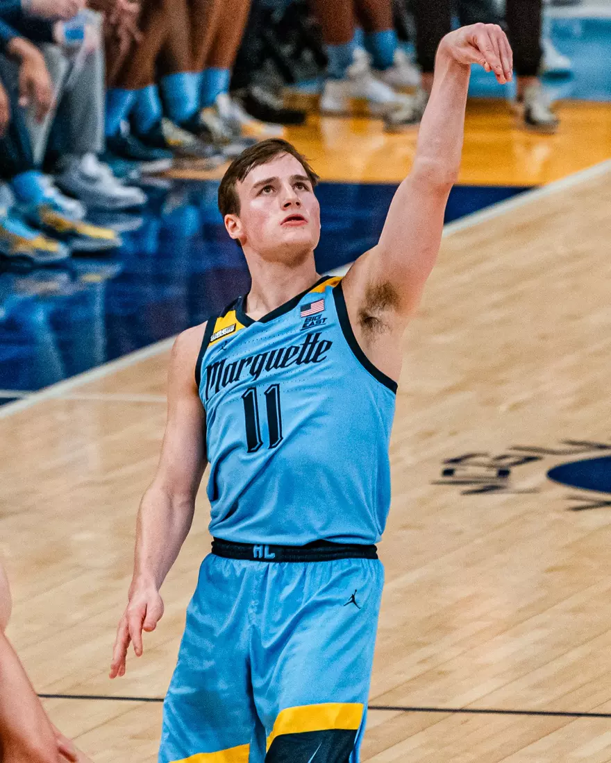 #8 Marquette Basketball defeats University of Texas 86-65 at Fiserv Forum on Wednesday December 6, 2023 in Milwaukee, WI.