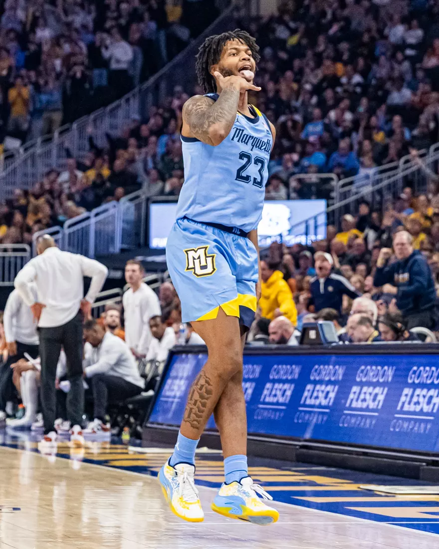 #8 Marquette Basketball defeats University of Texas 86-65 at Fiserv Forum on Wednesday December 6, 2023 in Milwaukee, WI.
