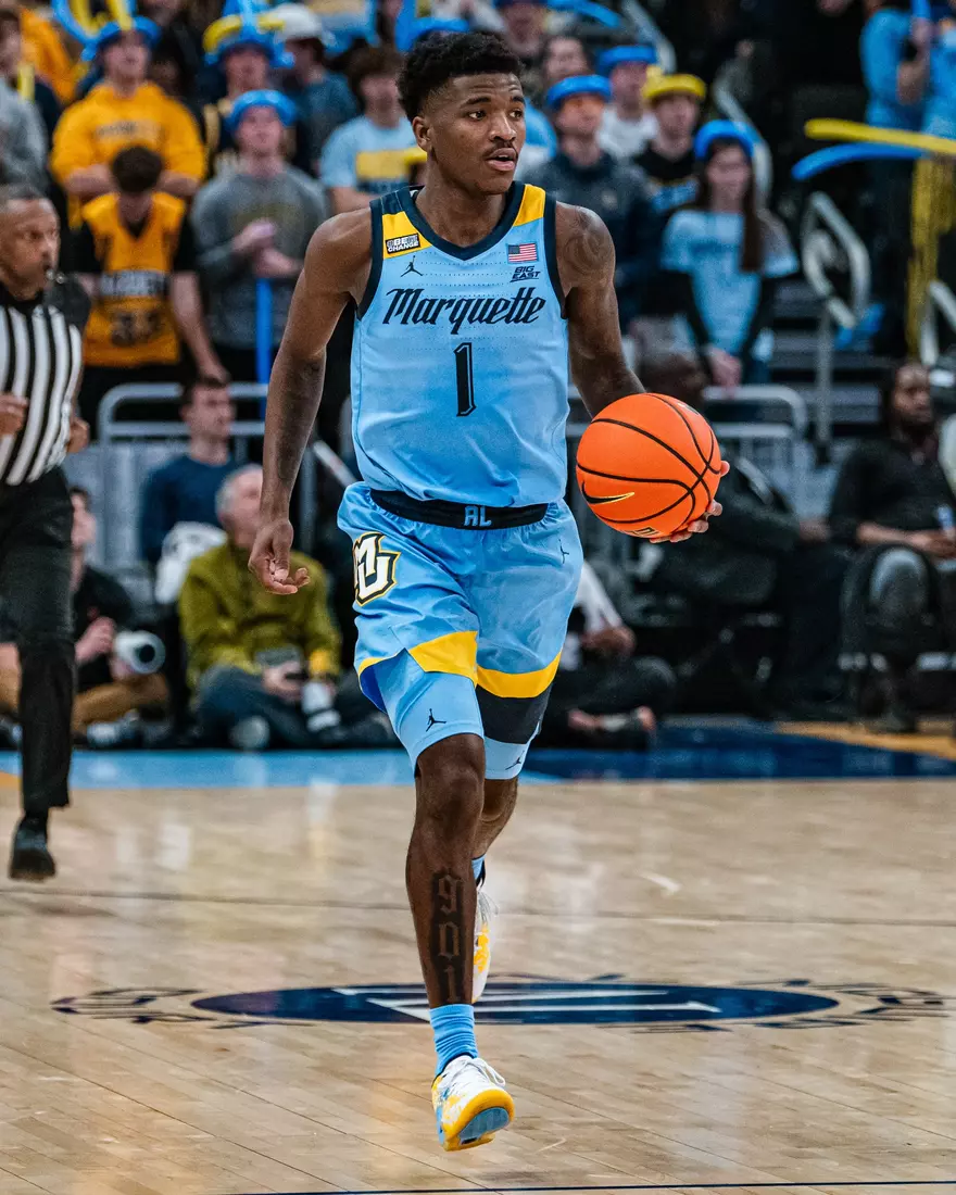 #8 Marquette Basketball defeats University of Texas 86-65 at Fiserv Forum on Wednesday December 6, 2023 in Milwaukee, WI.