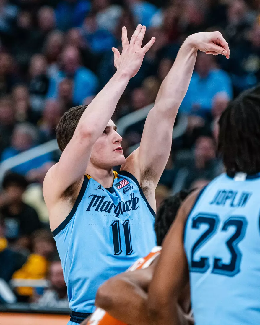 #8 Marquette Basketball defeats University of Texas 86-65 at Fiserv Forum on Wednesday December 6, 2023 in Milwaukee, WI.