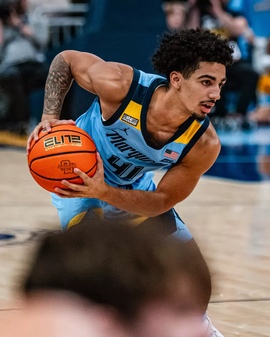 #8 Marquette Basketball defeats University of Texas 86-65 at Fiserv Forum on Wednesday December 6, 2023 in Milwaukee, WI.