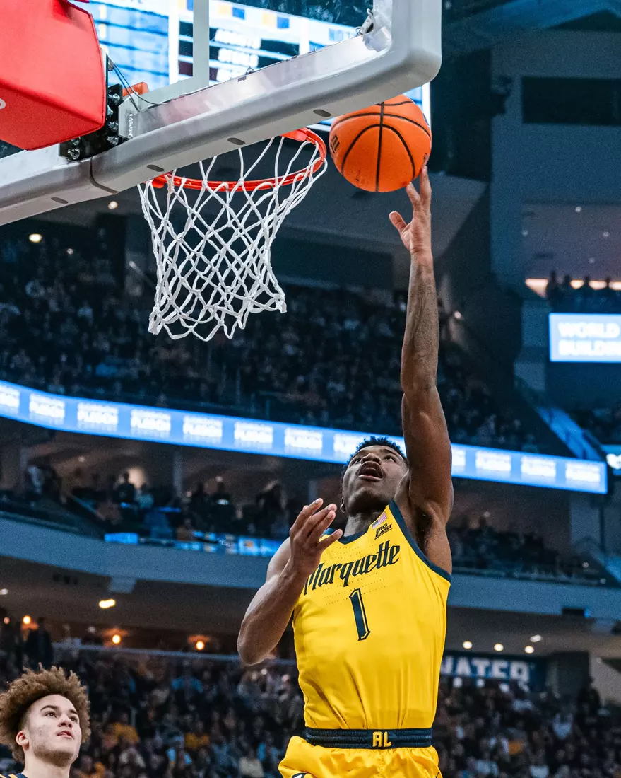 #8 Marquette Basketball defeats Notre Dame 78-59 at Fiserv Forum on Saturday December 9, 2023 in Milwaukee, WI.