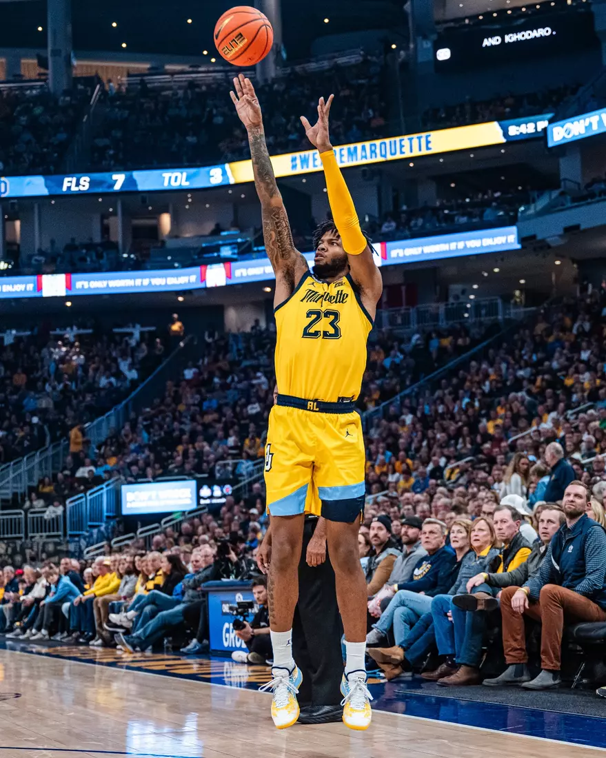 #8 Marquette Basketball defeats Notre Dame 78-59 at Fiserv Forum on Saturday December 9, 2023 in Milwaukee, WI.