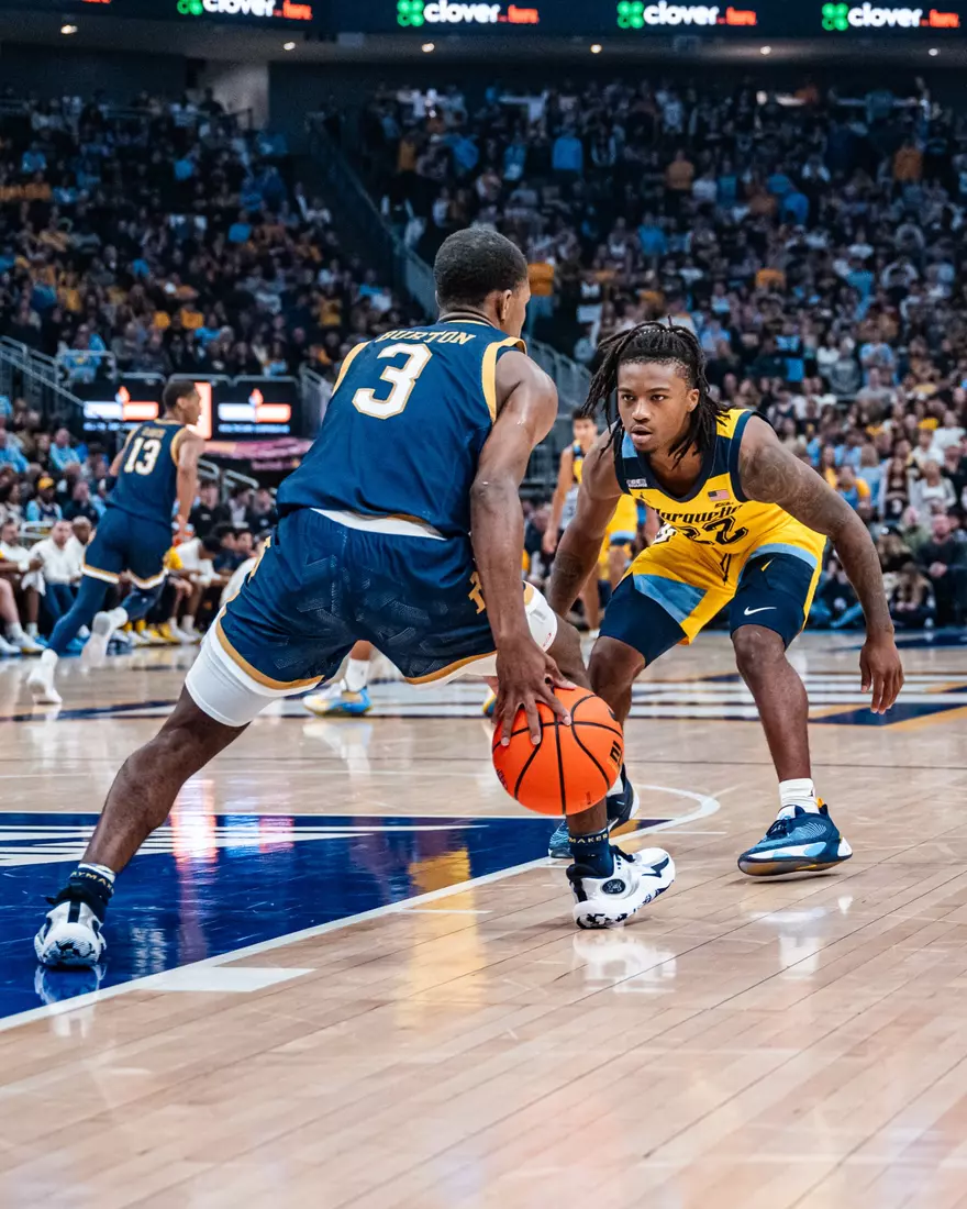 #8 Marquette Basketball defeats Notre Dame 78-59 at Fiserv Forum on Saturday December 9, 2023 in Milwaukee, WI.