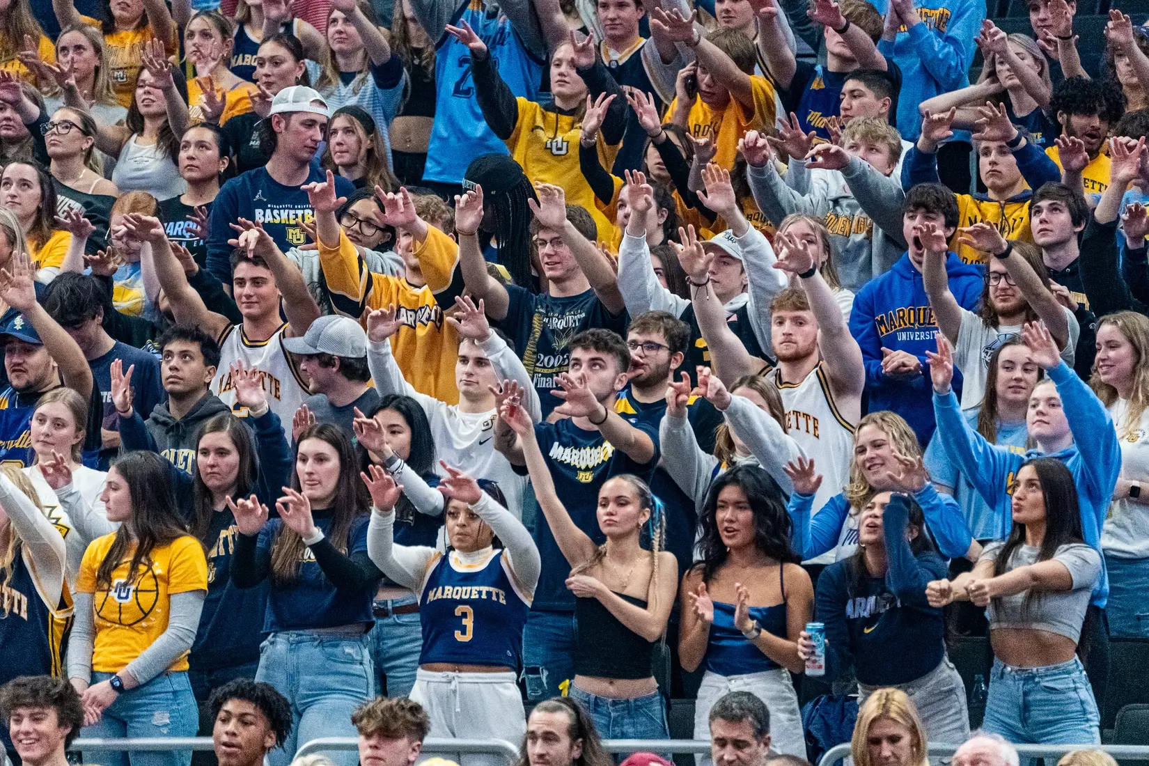 #8 Marquette Basketball defeats Notre Dame 78-59 at Fiserv Forum on Saturday December 9, 2023 in Milwaukee, WI.