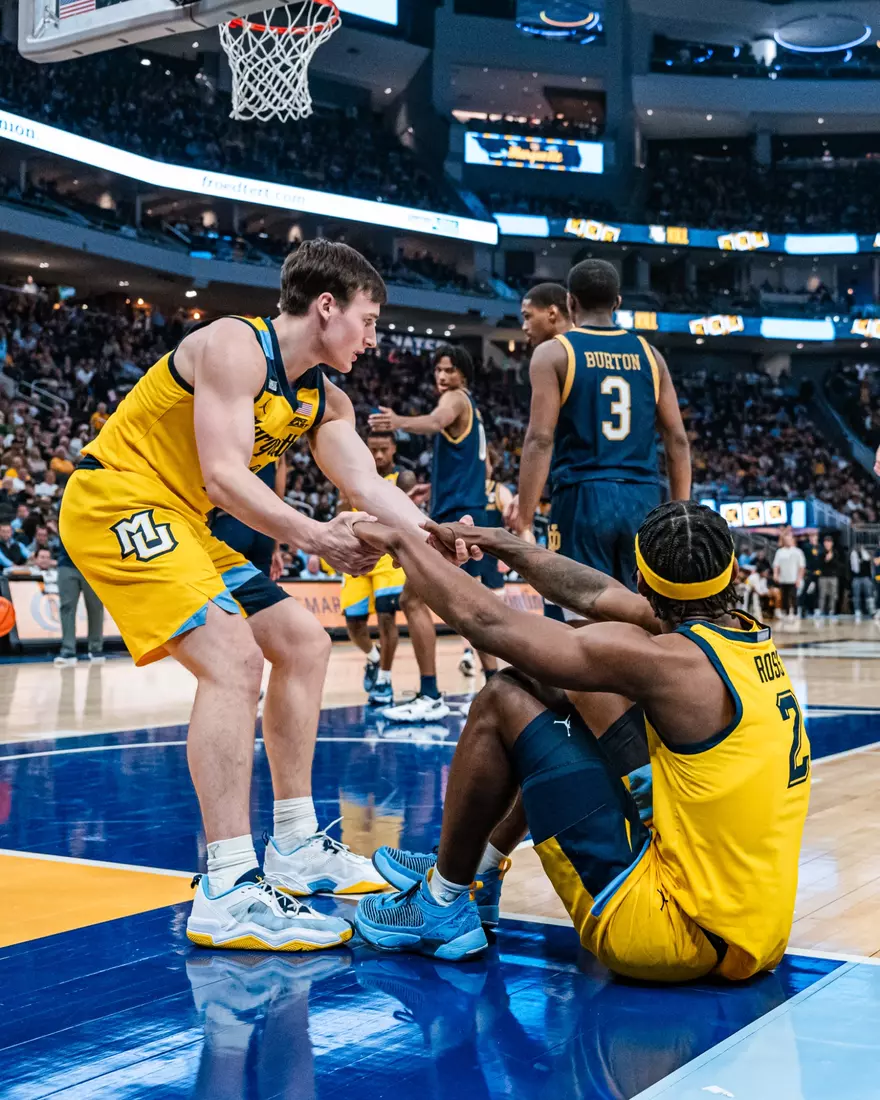 #8 Marquette Basketball defeats Notre Dame 78-59 at Fiserv Forum on Saturday December 9, 2023 in Milwaukee, WI.