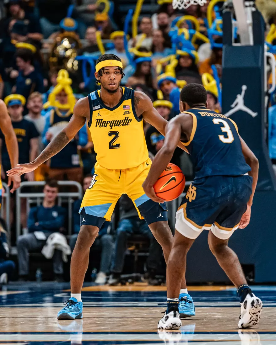 #8 Marquette Basketball defeats Notre Dame 78-59 at Fiserv Forum on Saturday December 9, 2023 in Milwaukee, WI.