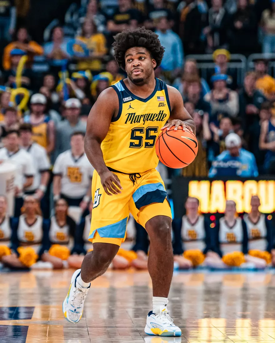 #8 Marquette Basketball defeats Notre Dame 78-59 at Fiserv Forum on Saturday December 9, 2023 in Milwaukee, WI.