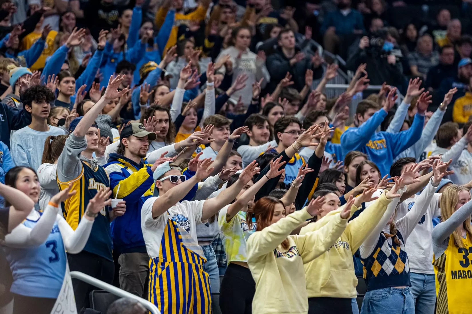 Marquette Men's Basketball defeats Villanova Wildcats 73-64 at Fiserv Forum in Milwaukee, WI on February 1, 2023.