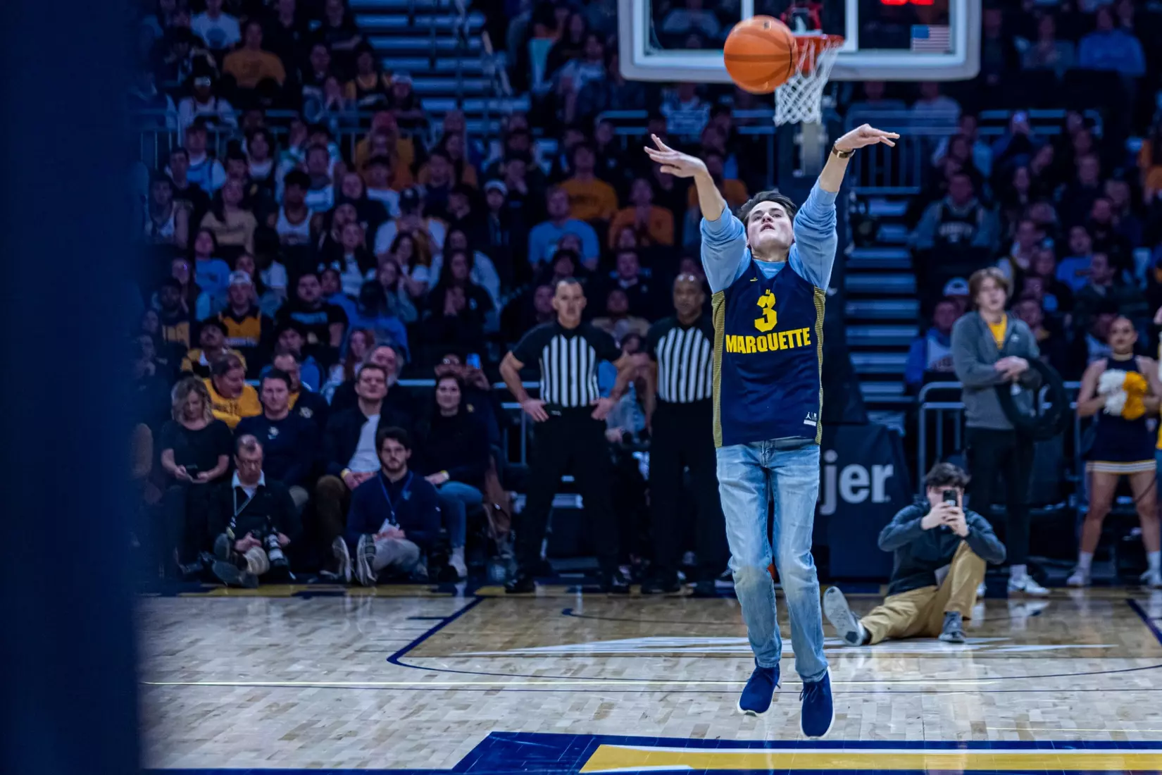 Marquette Men's Basketball defeats Villanova Wildcats 73-64 at Fiserv Forum in Milwaukee, WI on February 1, 2023.