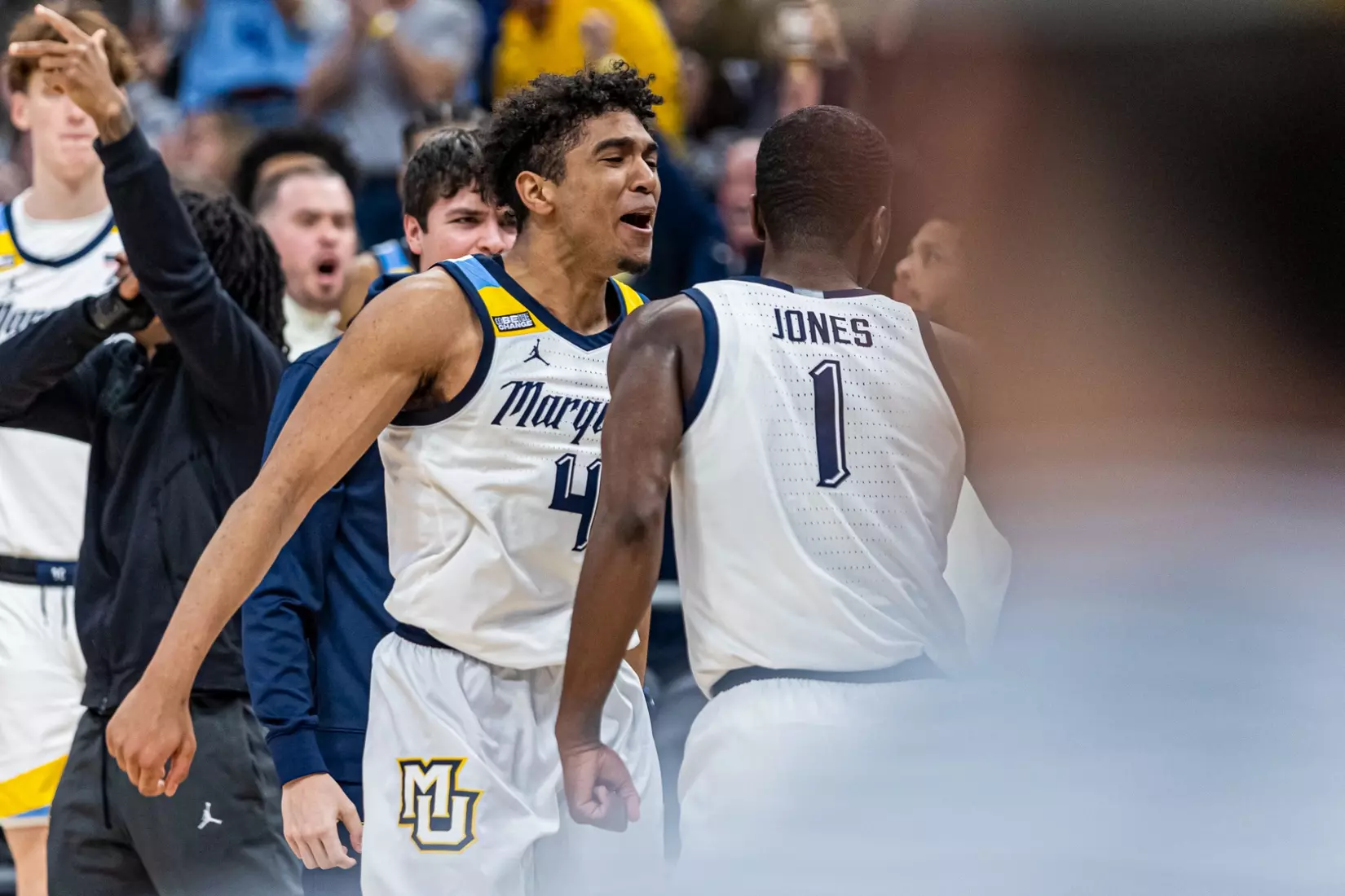 Marquette Men's Basketball defeats Villanova Wildcats 73-64 at Fiserv Forum in Milwaukee, WI on February 1, 2023.