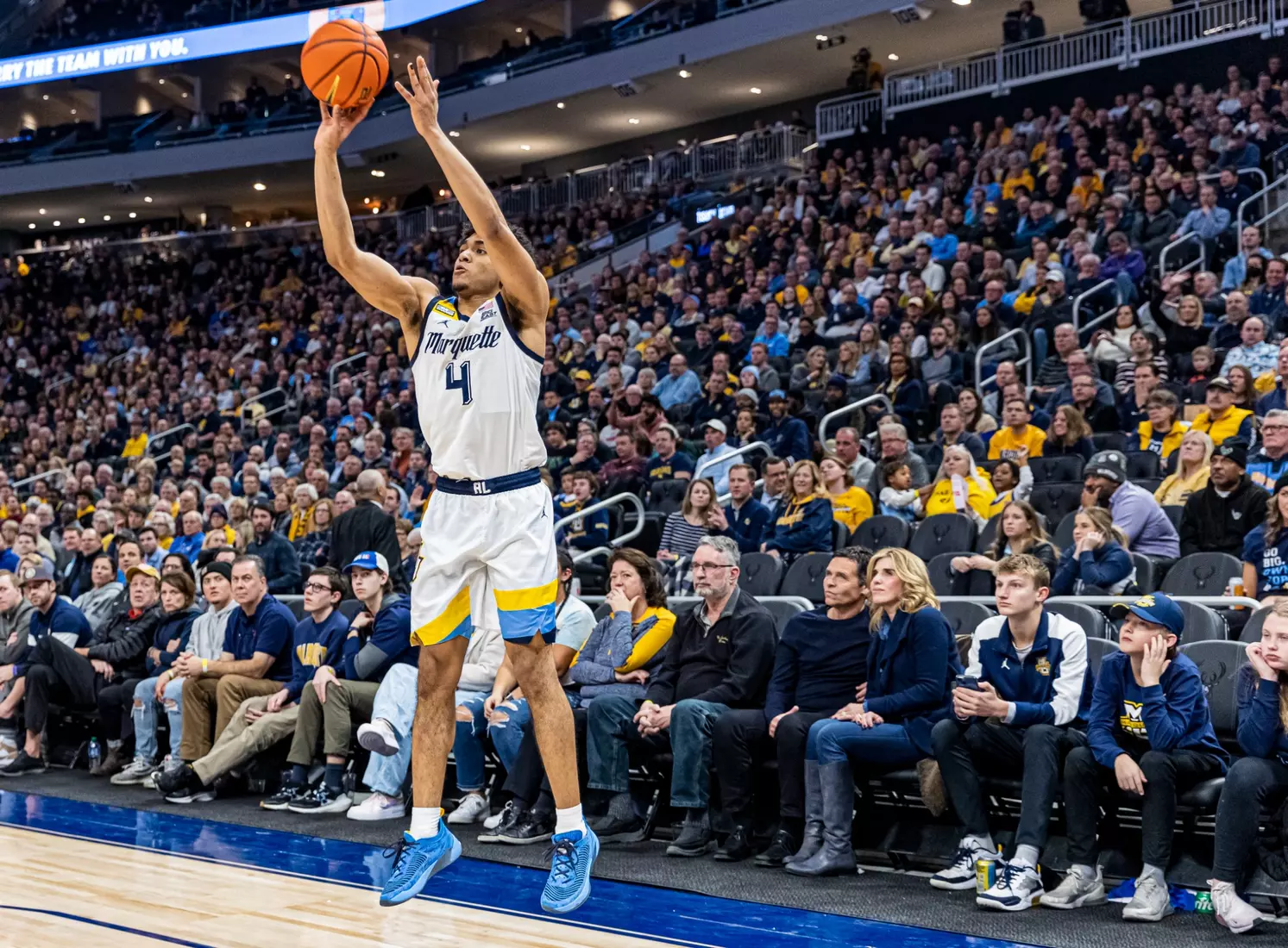 Marquette Men's Basketball defeats Villanova Wildcats 73-64 at Fiserv Forum in Milwaukee, WI on February 1, 2023.