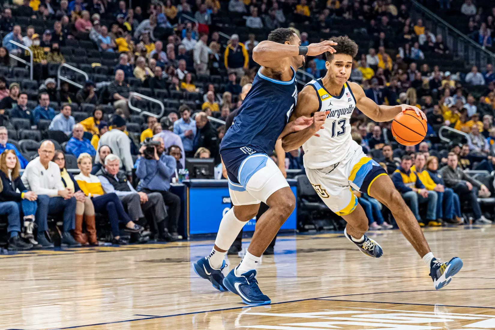 Marquette Men's Basketball defeats Villanova Wildcats 73-64 at Fiserv Forum in Milwaukee, WI on February 1, 2023.
