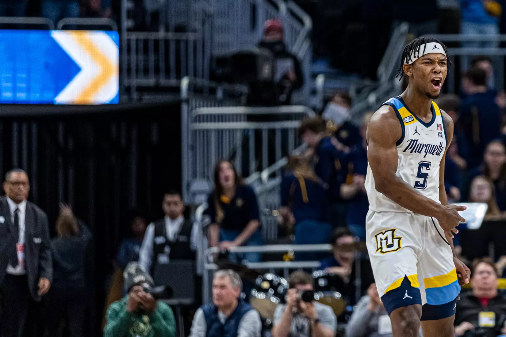 Marquette Men's Basketball defeats Villanova Wildcats 73-64 at Fiserv Forum in Milwaukee, WI on February 1, 2023.