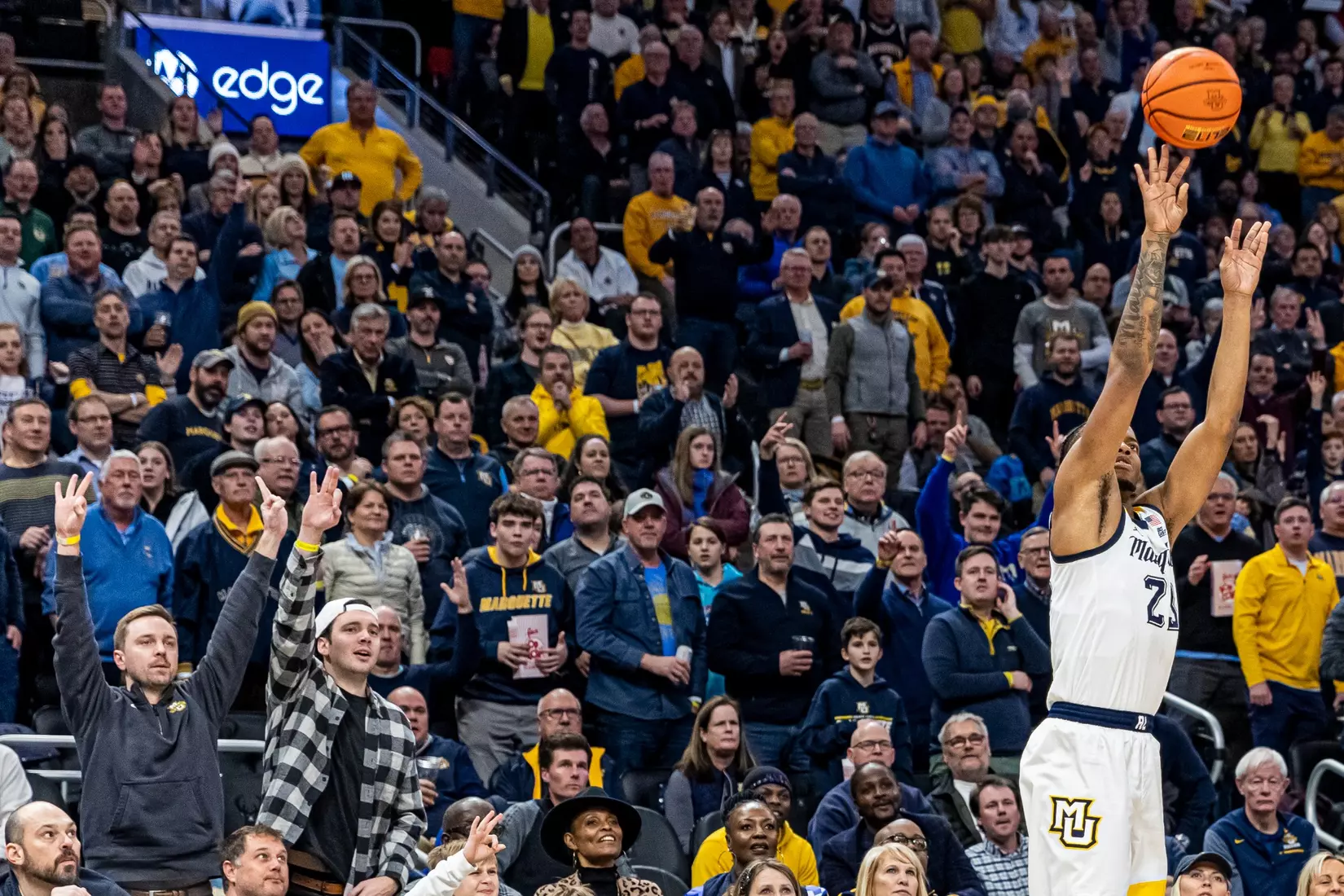 Marquette Men's Basketball defeats Villanova Wildcats 73-64 at Fiserv Forum in Milwaukee, WI on February 1, 2023.