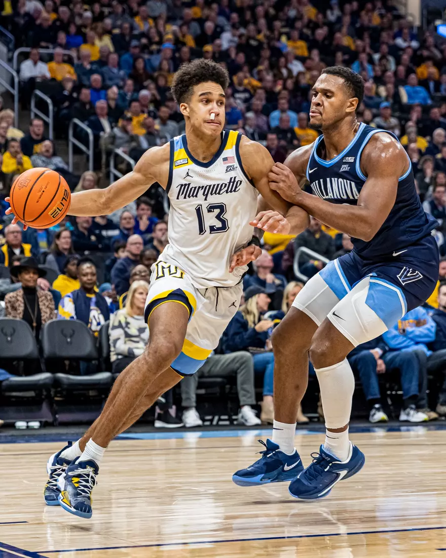 Marquette Men's Basketball defeats Villanova Wildcats 73-64 at Fiserv Forum in Milwaukee, WI on February 1, 2023.