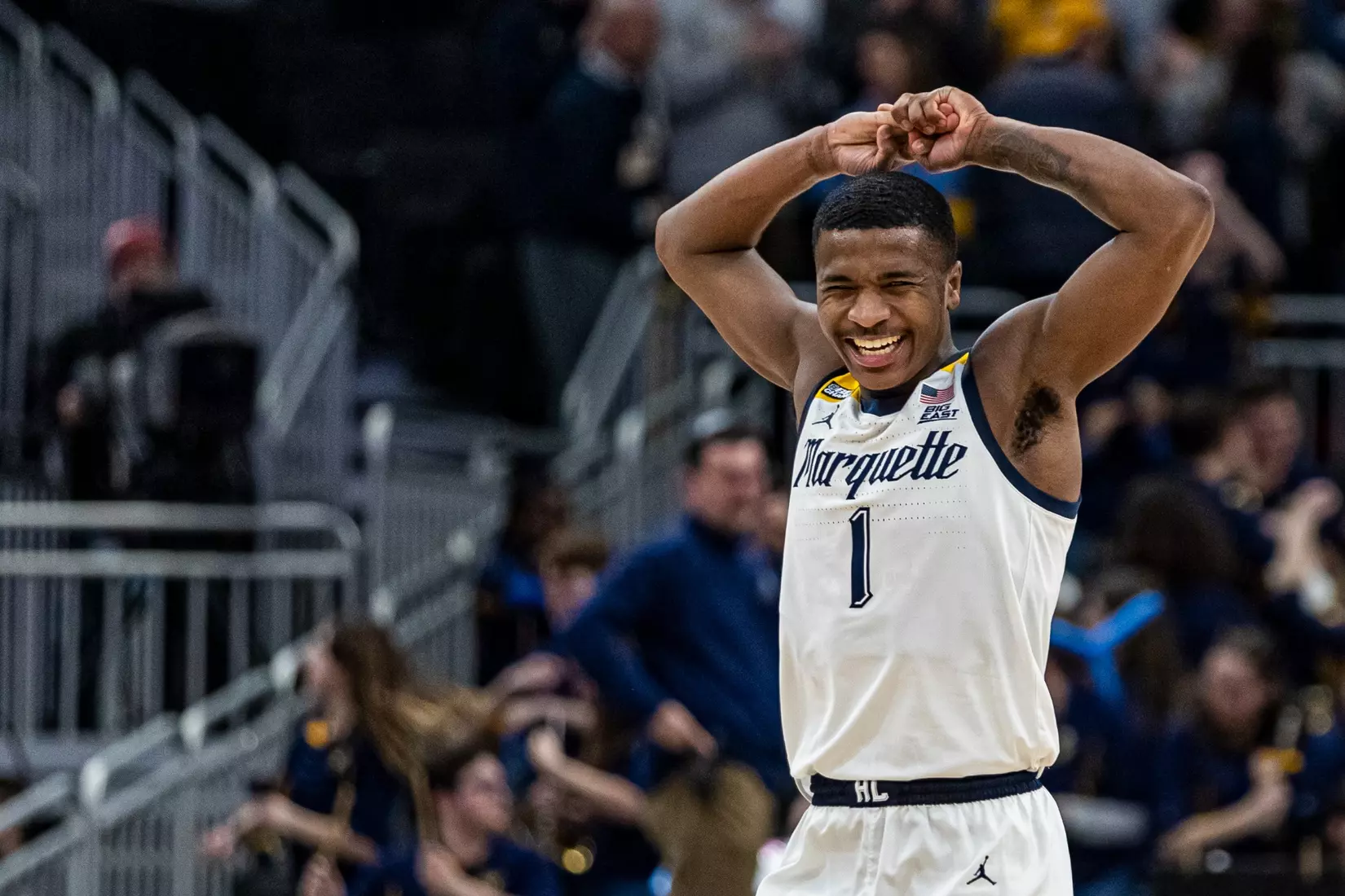 Marquette Men's Basketball defeats Villanova Wildcats 73-64 at Fiserv Forum in Milwaukee, WI on February 1, 2023.