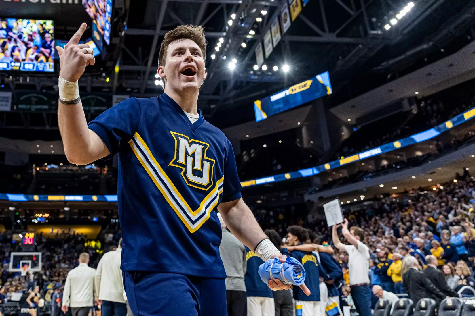 Marquette Men's Basketball defeats Villanova Wildcats 73-64 at Fiserv Forum in Milwaukee, WI on February 1, 2023.