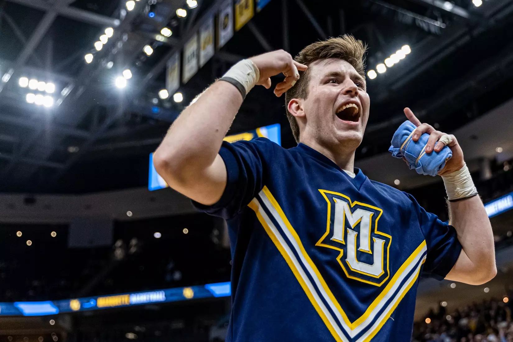 Marquette Men's Basketball defeats Villanova Wildcats 73-64 at Fiserv Forum in Milwaukee, WI on February 1, 2023.