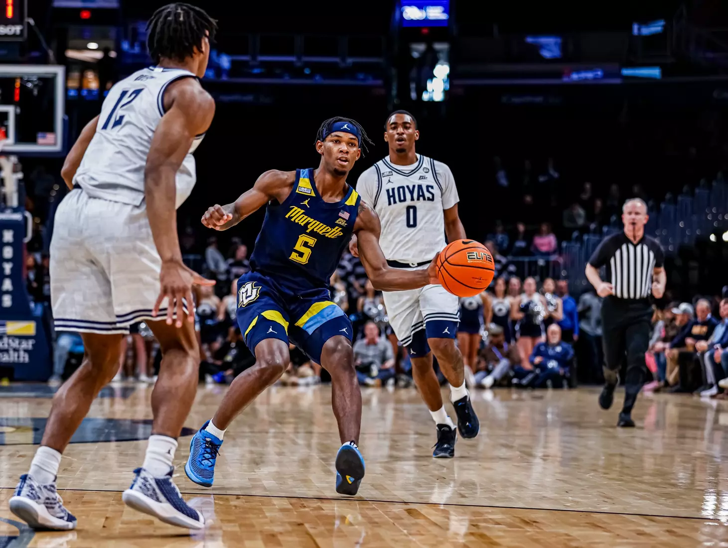 #10 Marquette Men's Basketball defeats Georgetown in Washington D.C. on Saturday February 11, 2023.