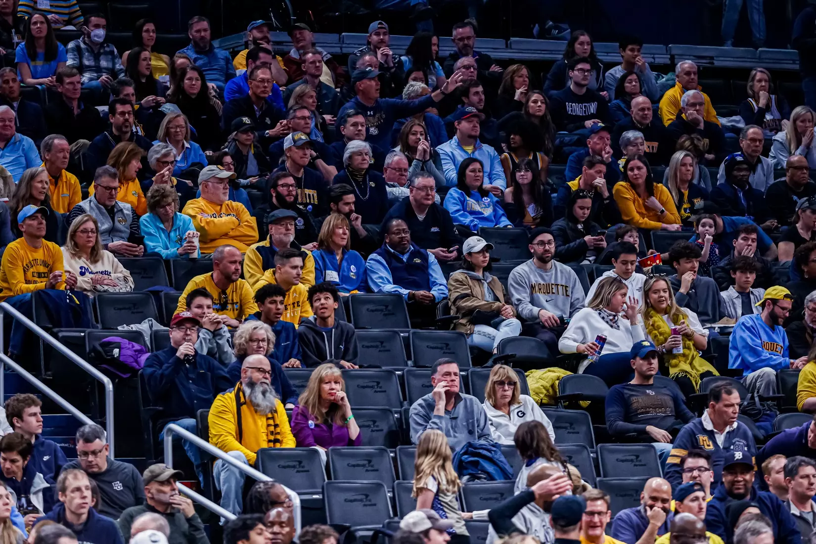 #10 Marquette Men's Basketball defeats Georgetown in Washington D.C. on Saturday February 11, 2023.