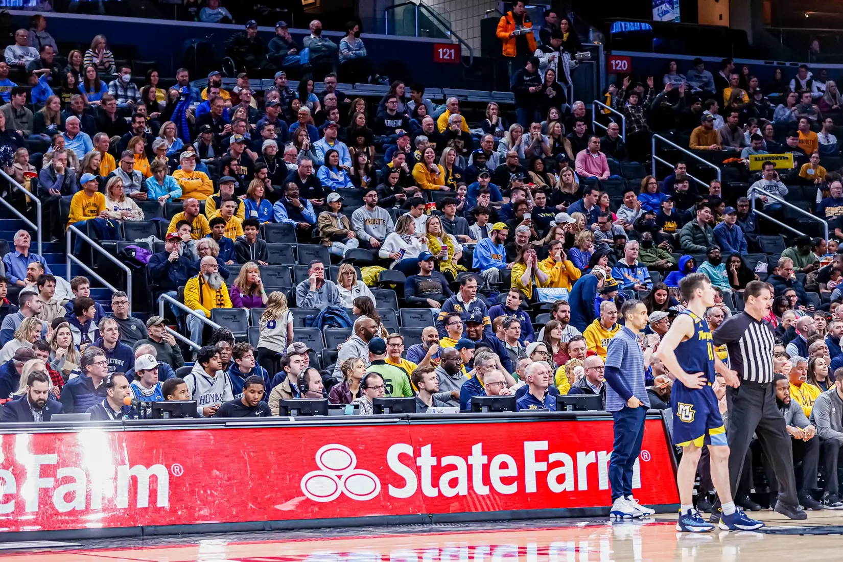 #10 Marquette Men's Basketball defeats Georgetown in Washington D.C. on Saturday February 11, 2023.