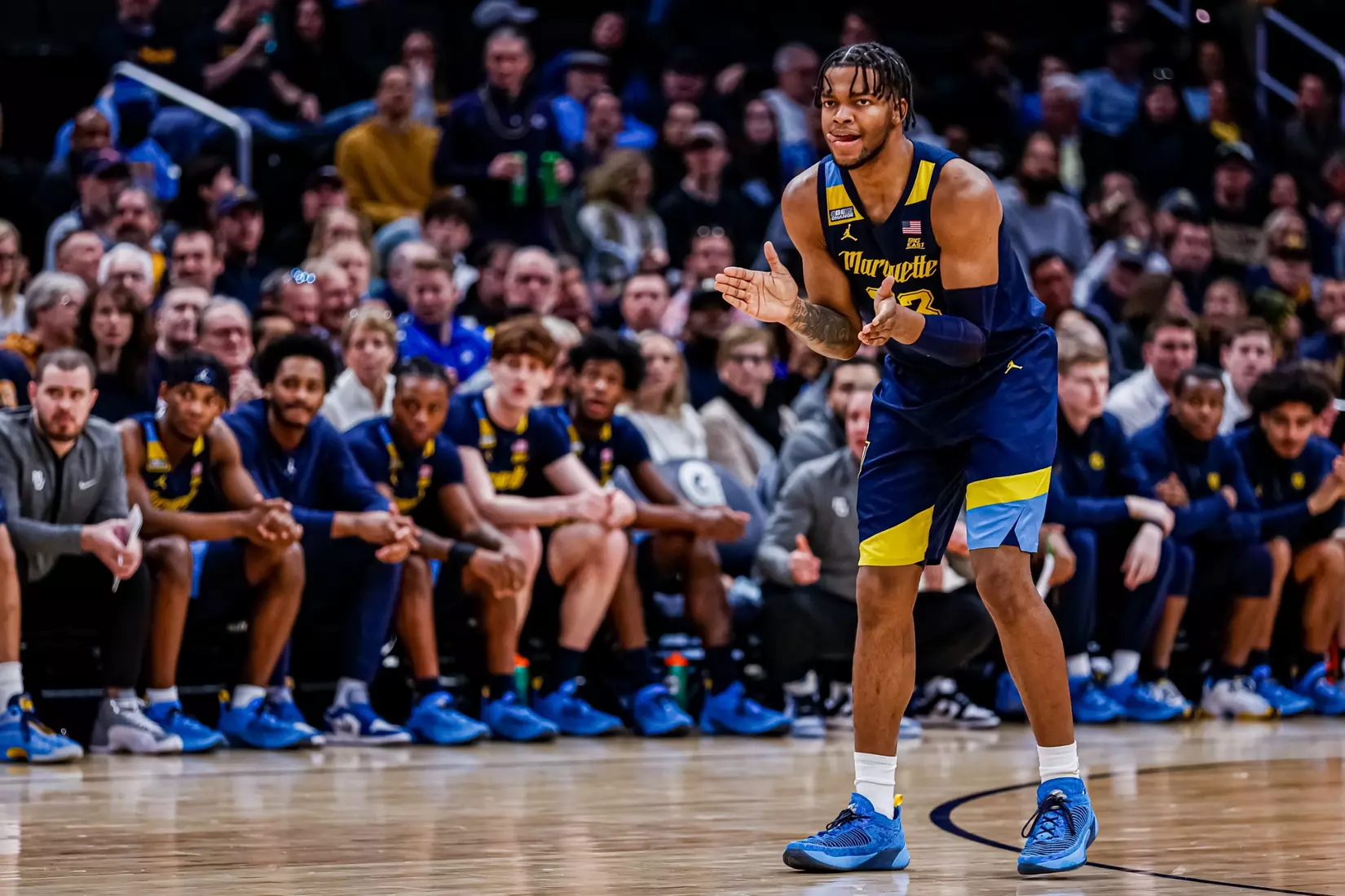 #10 Marquette Men's Basketball defeats Georgetown in Washington D.C. on Saturday February 11, 2023.
