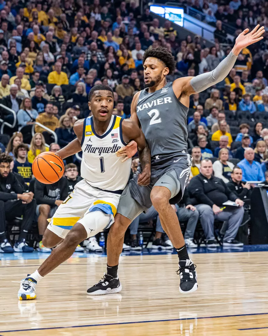 #11 Marquette Basketball tops #16 Xavier 69-68 at Fiserv Forum in Milwaukee, WI to clinch a one game lead for the Big East title on Wednesday February 15, 2023.