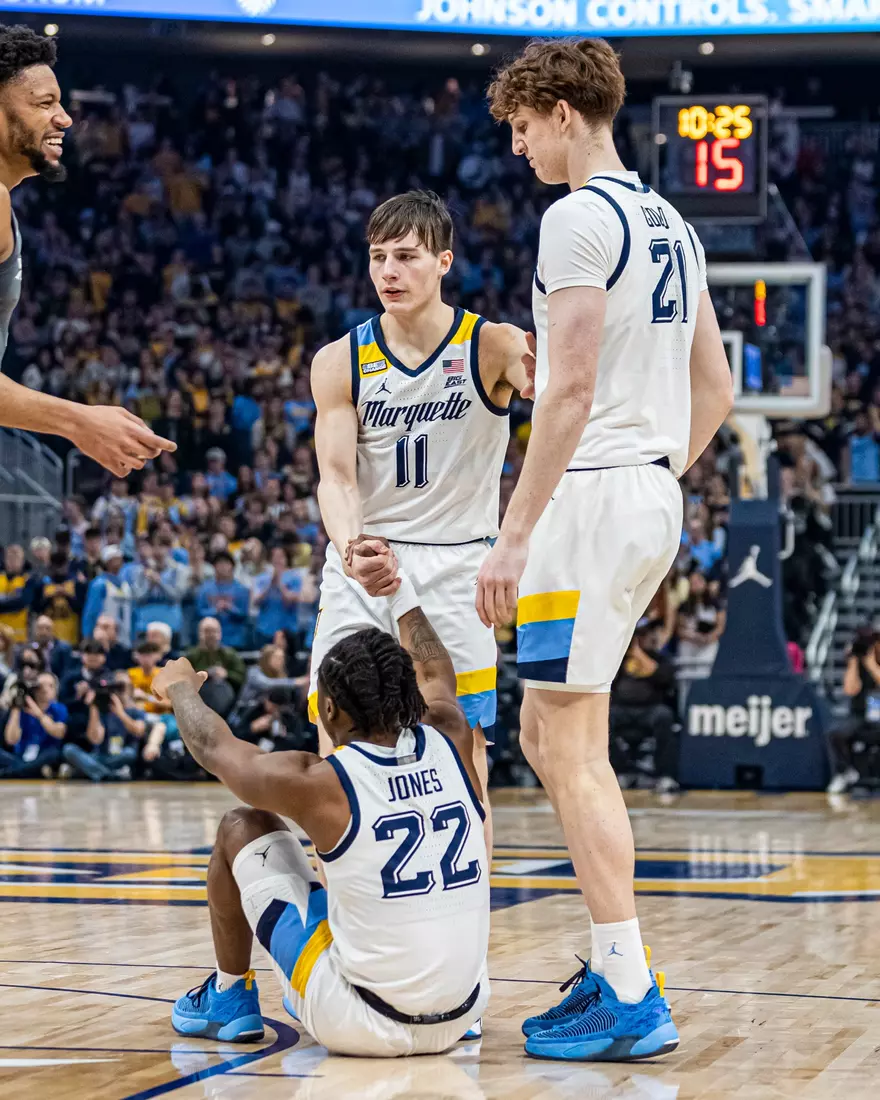 #11 Marquette Basketball tops #16 Xavier 69-68 at Fiserv Forum in Milwaukee, WI to clinch a one game lead for the Big East title on Wednesday February 15, 2023.