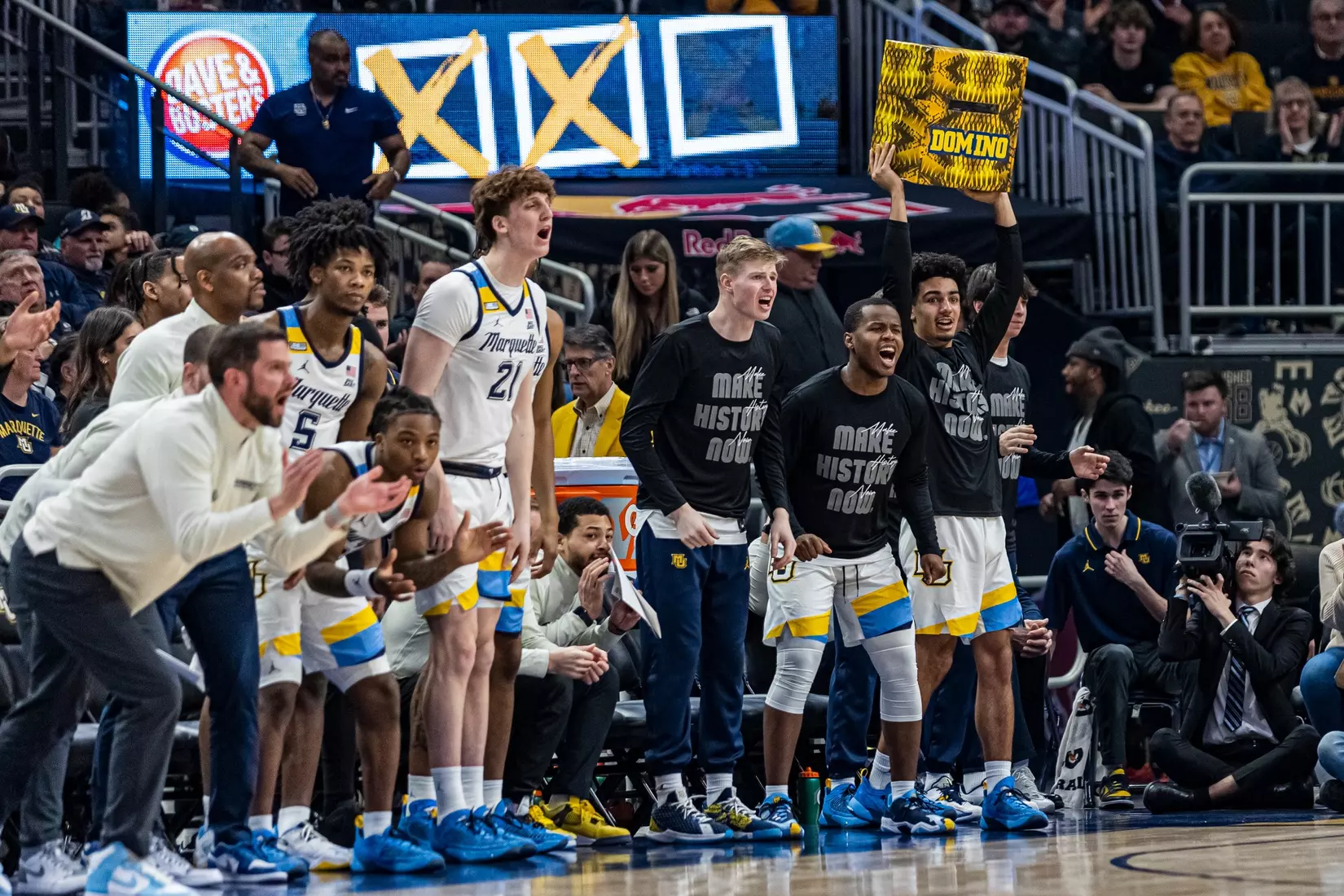 #11 Marquette Basketball tops #16 Xavier 69-68 at Fiserv Forum in Milwaukee, WI to clinch a one game lead for the Big East title on Wednesday February 15, 2023.