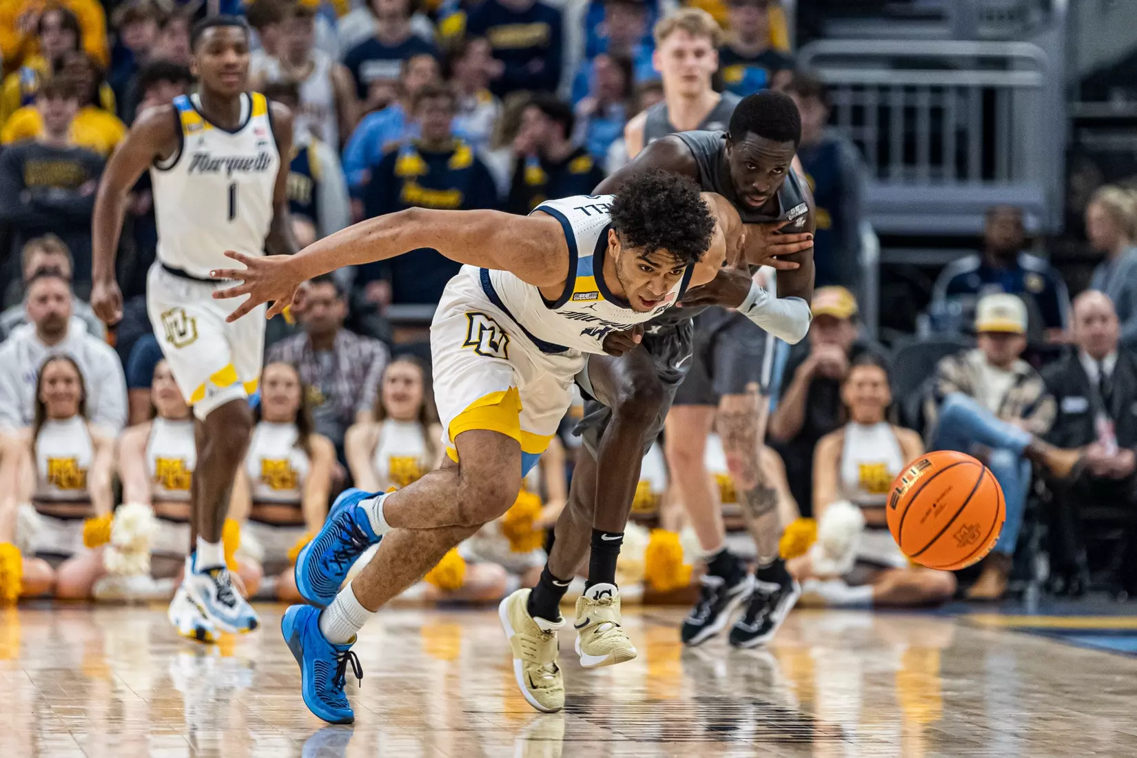 #11 Marquette Basketball tops #16 Xavier 69-68 at Fiserv Forum in Milwaukee, WI to clinch a one game lead for the Big East title on Wednesday February 15, 2023.