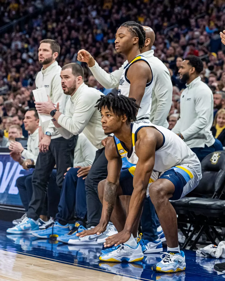 #11 Marquette Basketball tops #16 Xavier 69-68 at Fiserv Forum in Milwaukee, WI to clinch a one game lead for the Big East title on Wednesday February 15, 2023.