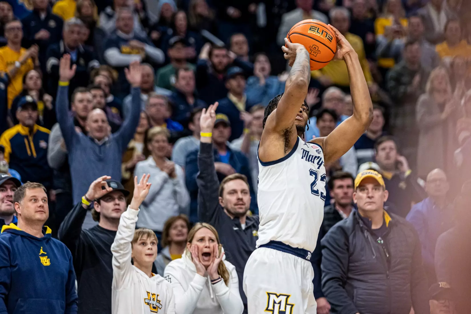 #11 Marquette Basketball tops #16 Xavier 69-68 at Fiserv Forum in Milwaukee, WI to clinch a one game lead for the Big East title on Wednesday February 15, 2023.