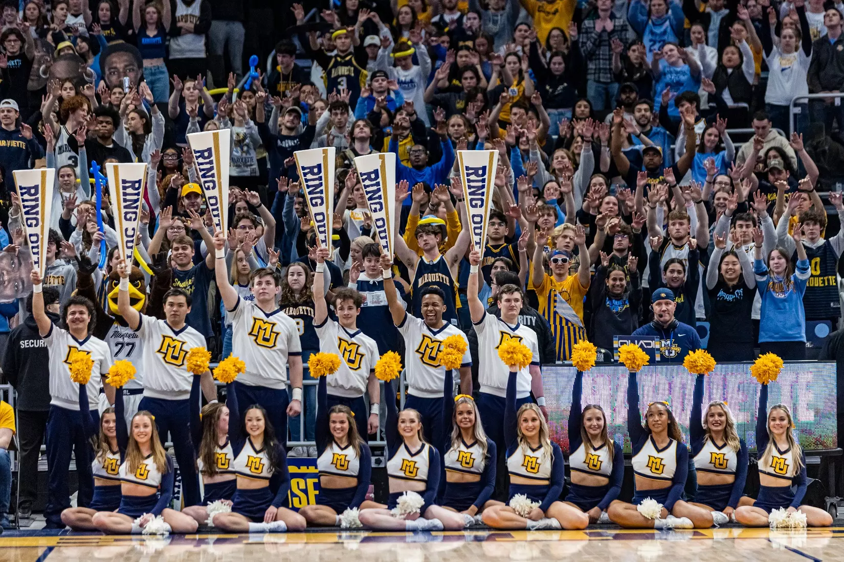 #11 Marquette Basketball tops #16 Xavier 69-68 at Fiserv Forum in Milwaukee, WI to clinch a one game lead for the Big East title on Wednesday February 15, 2023.