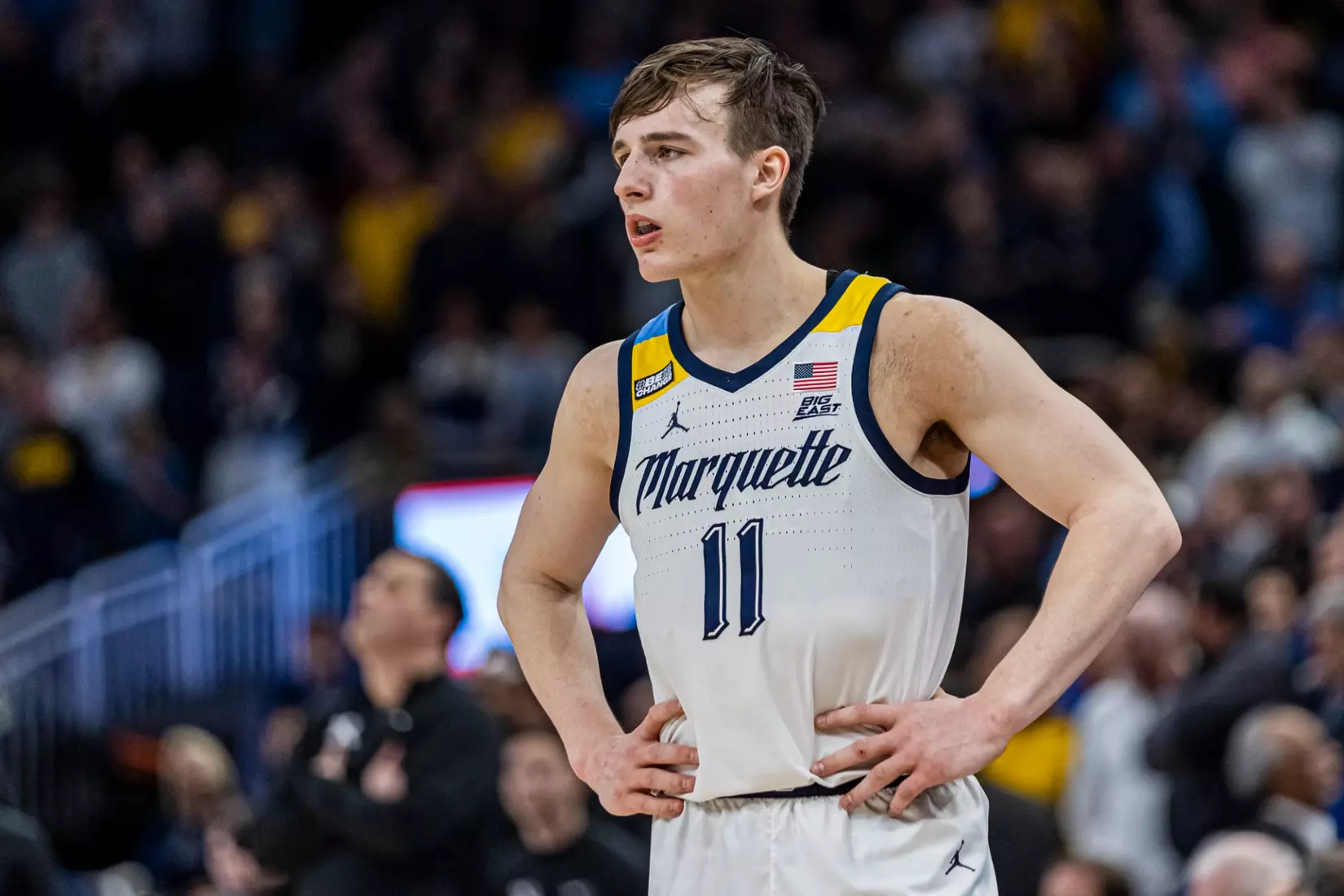 #11 Marquette Basketball tops #16 Xavier 69-68 at Fiserv Forum in Milwaukee, WI to clinch a one game lead for the Big East title on Wednesday February 15, 2023.
