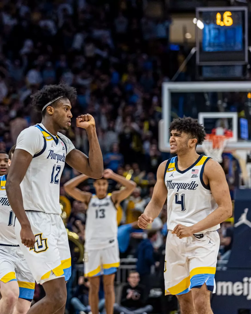 #11 Marquette Basketball tops #16 Xavier 69-68 at Fiserv Forum in Milwaukee, WI to clinch a one game lead for the Big East title on Wednesday February 15, 2023.