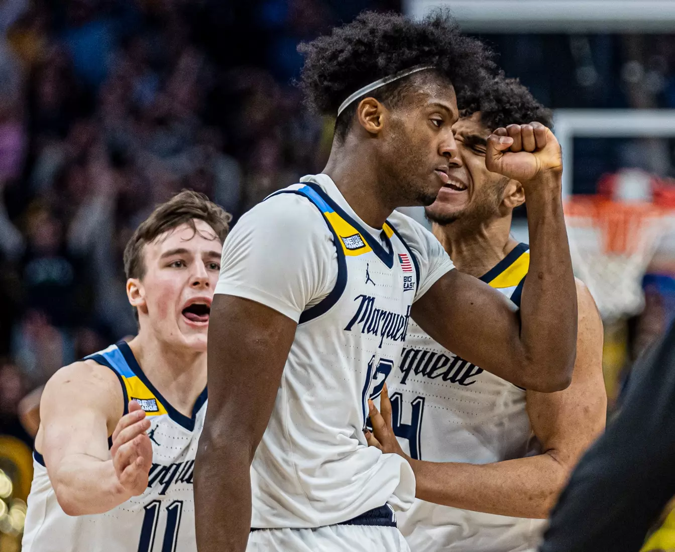 #11 Marquette Basketball tops #16 Xavier 69-68 at Fiserv Forum in Milwaukee, WI to clinch a one game lead for the Big East title on Wednesday February 15, 2023.