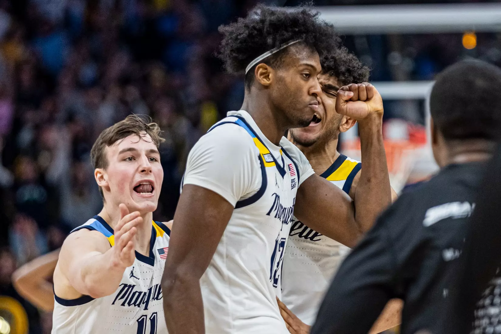 #11 Marquette Basketball tops #16 Xavier 69-68 at Fiserv Forum in Milwaukee, WI to clinch a one game lead for the Big East title on Wednesday February 15, 2023.