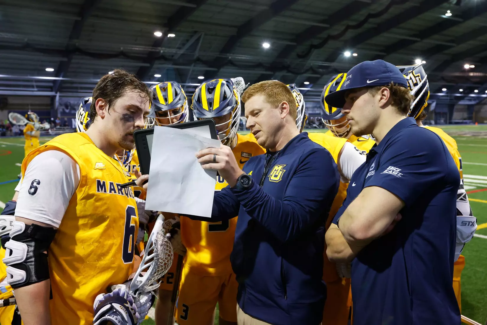 Notre Dame IN - February 15, 2023: Marquette Men’s Lacrosse vs Notre Dame
Photo by Marcus SnowdenSOUTH BEND, IN - February 15, 2023: Marquette Men’s Lacrosse vs Notre Dame Celebration
Photo by Marcus Snowden