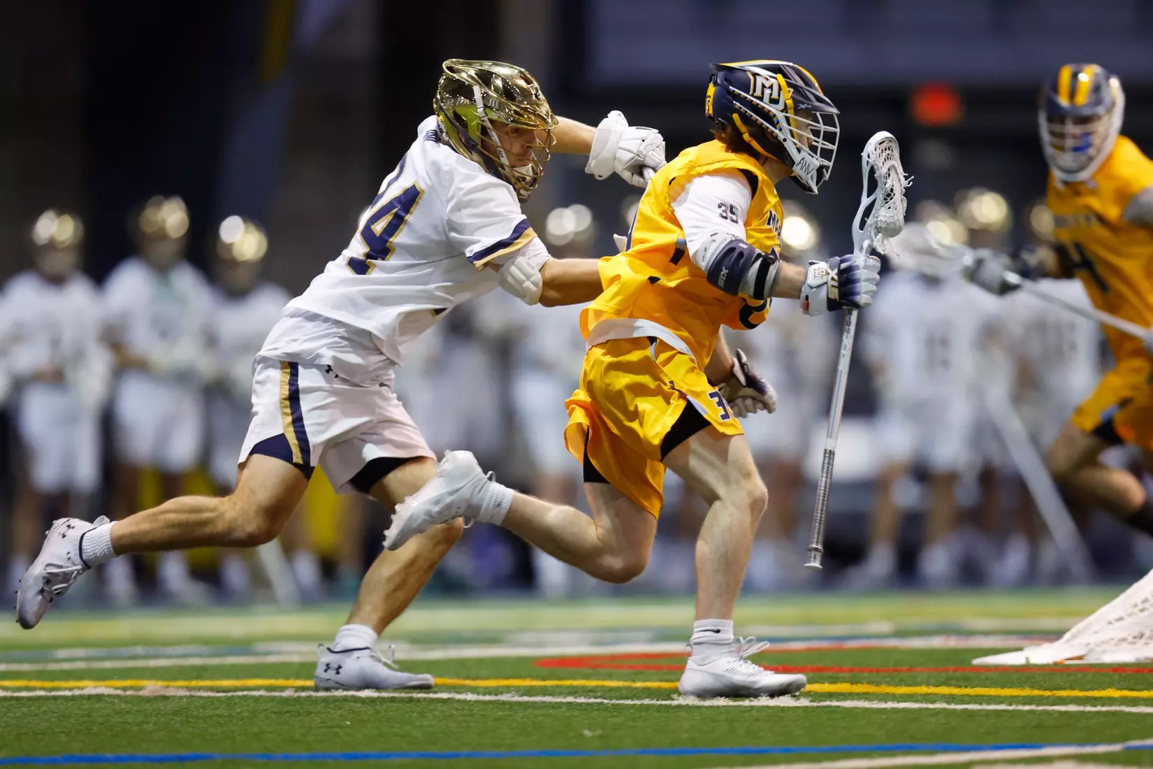 Notre Dame IN - February 15, 2023: Marquette Men’s Lacrosse vs Notre Dame
Photo by Marcus SnowdenSOUTH BEND, IN - February 15, 2023: Marquette Men’s Lacrosse vs Notre Dame Celebration
Photo by Marcus Snowden