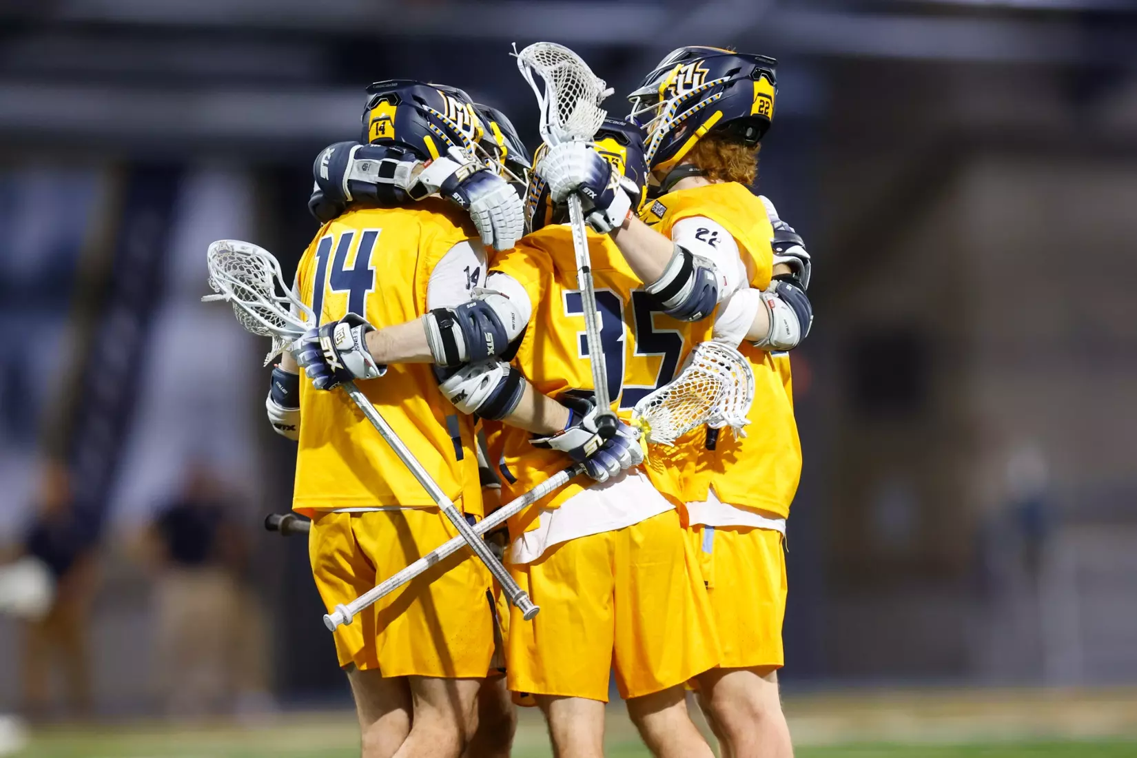 Notre Dame IN - February 15, 2023: Marquette Men’s Lacrosse vs Notre Dame
Photo by Marcus SnowdenSOUTH BEND, IN - February 15, 2023: Marquette Men’s Lacrosse vs Notre Dame Celebration
Photo by Marcus Snowden