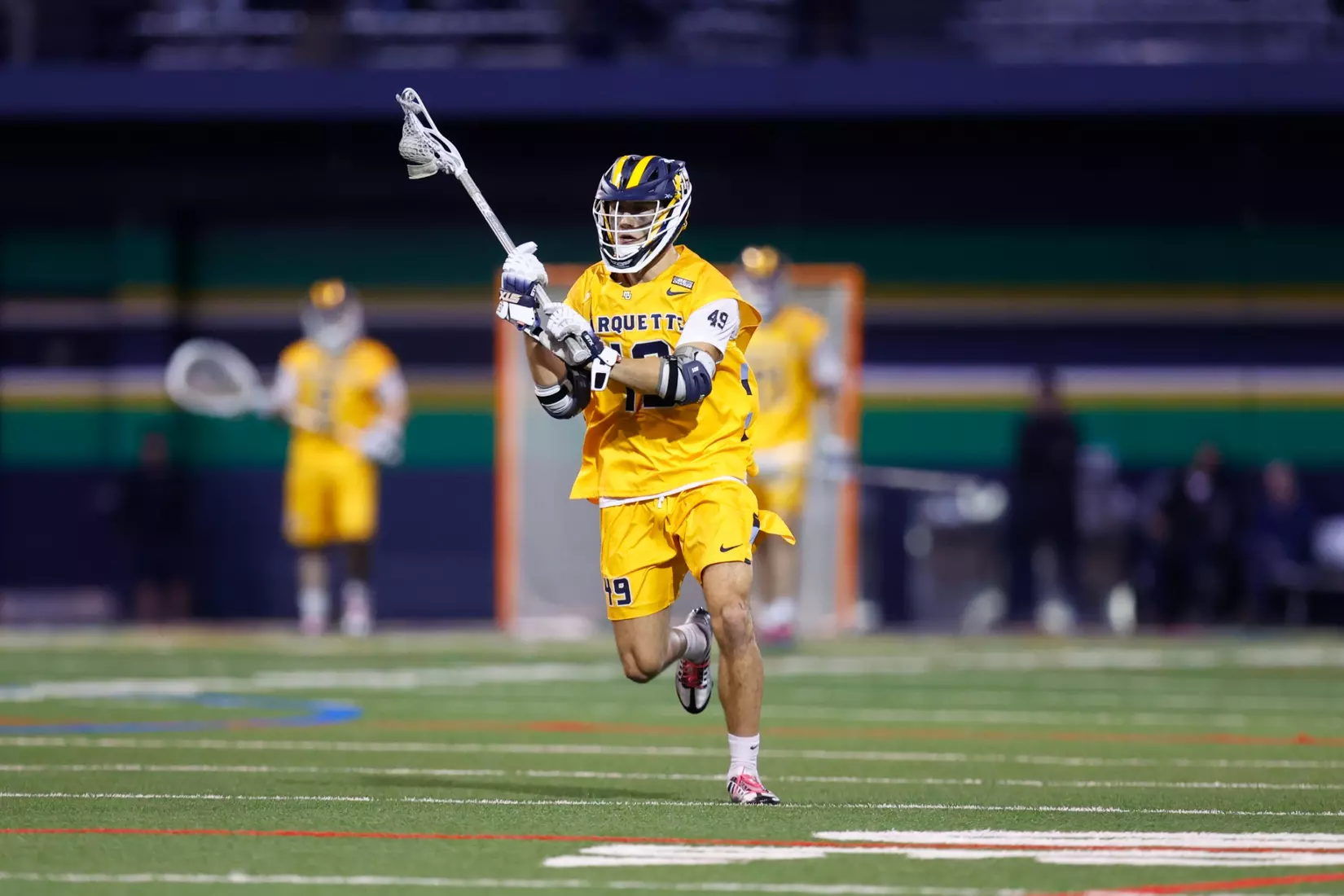 Notre Dame IN - February 15, 2023: Marquette Men’s Lacrosse vs Notre Dame
Photo by Marcus SnowdenSOUTH BEND, IN - February 15, 2023: Marquette Men’s Lacrosse vs Notre Dame Celebration
Photo by Marcus Snowden