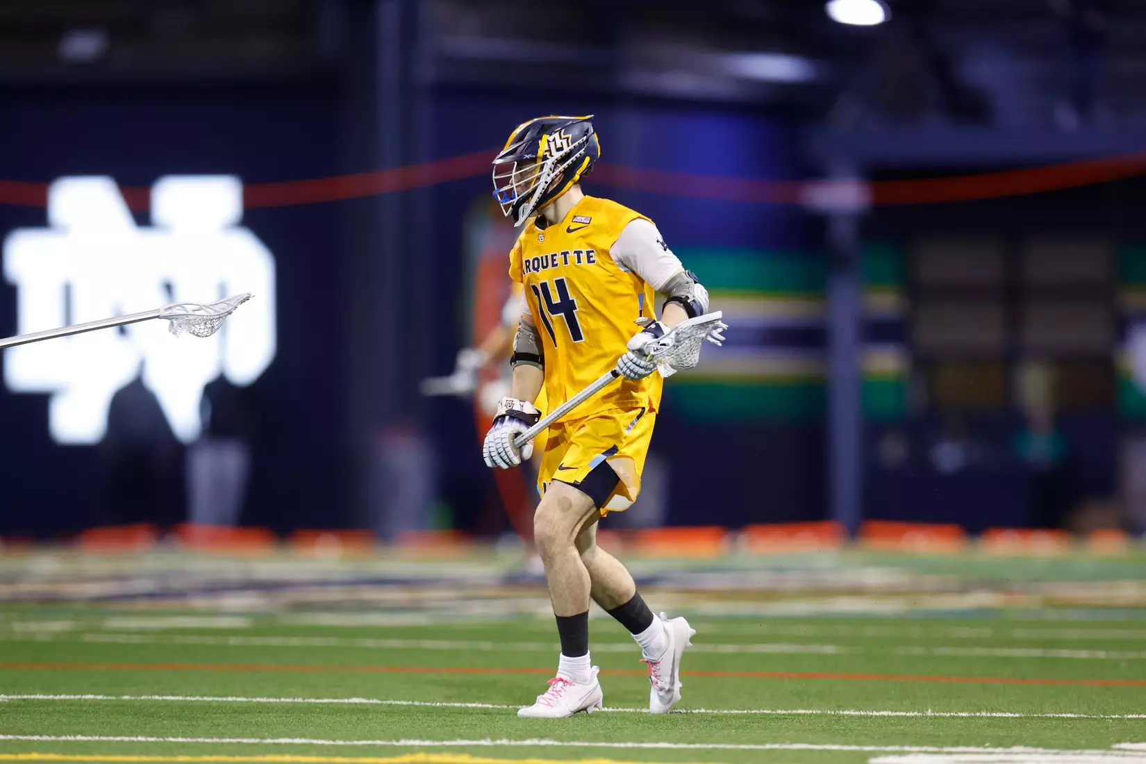Notre Dame IN - February 15, 2023: Marquette Men’s Lacrosse vs Notre Dame
Photo by Marcus SnowdenSOUTH BEND, IN - February 15, 2023: Marquette Men’s Lacrosse vs Notre Dame Celebration
Photo by Marcus Snowden