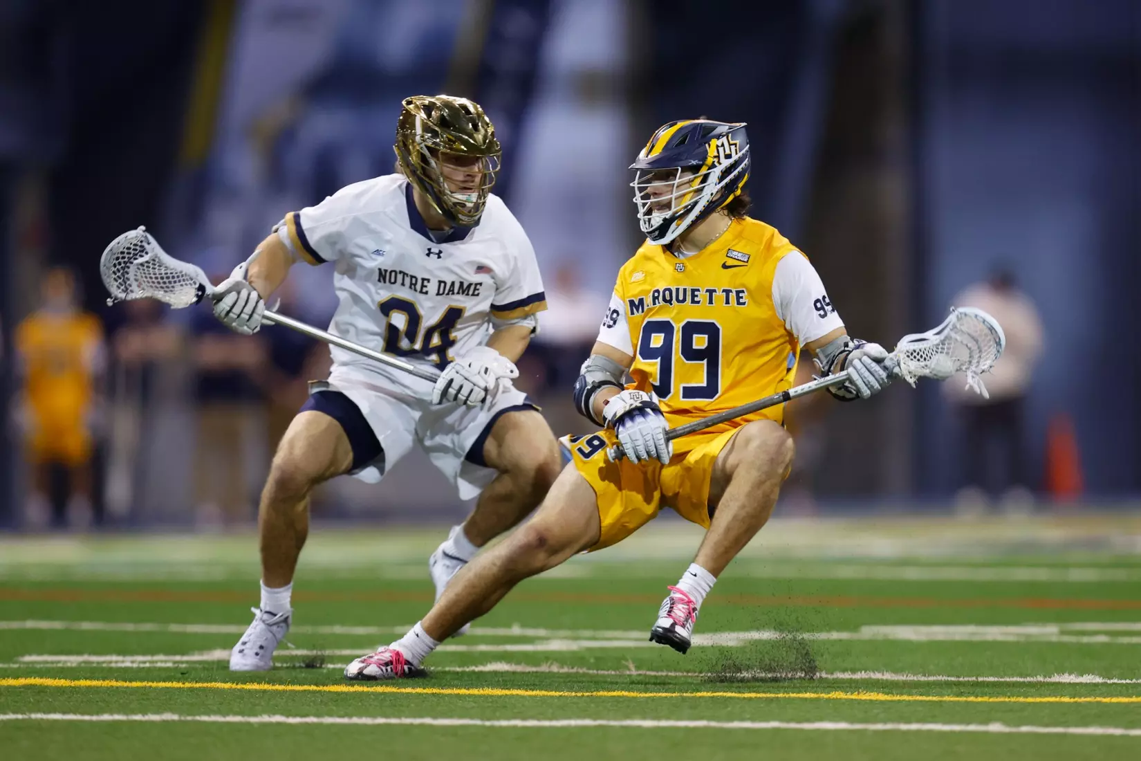 Notre Dame IN - February 15, 2023: Marquette Men’s Lacrosse vs Notre Dame
Photo by Marcus SnowdenSOUTH BEND, IN - February 15, 2023: Marquette Men’s Lacrosse vs Notre Dame Celebration
Photo by Marcus Snowden